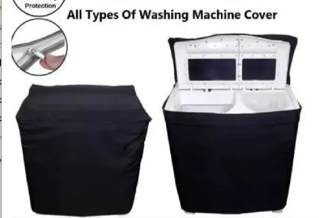 washing machine cover Double Washing Machine Cover – Waterproof & Dustproof for Washer and Dryer