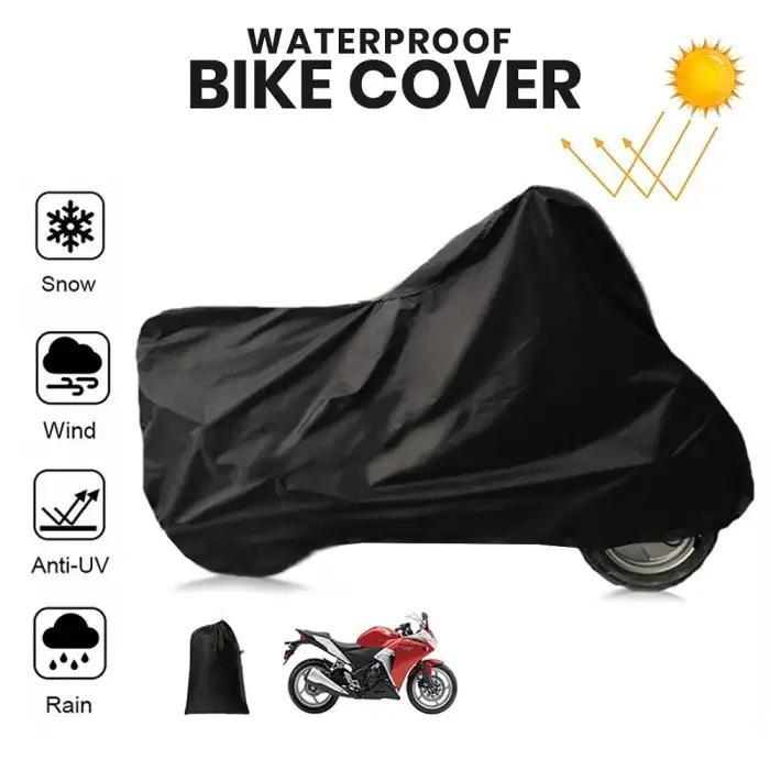 Bike Top Cover Water & Scratch Proof Bike Top Cover Bike PARACHUTE with Pu Coating - Fits for cd70CC, and 125cc all bikes