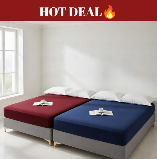 Pack of two bedsheet cover premium quality fabric