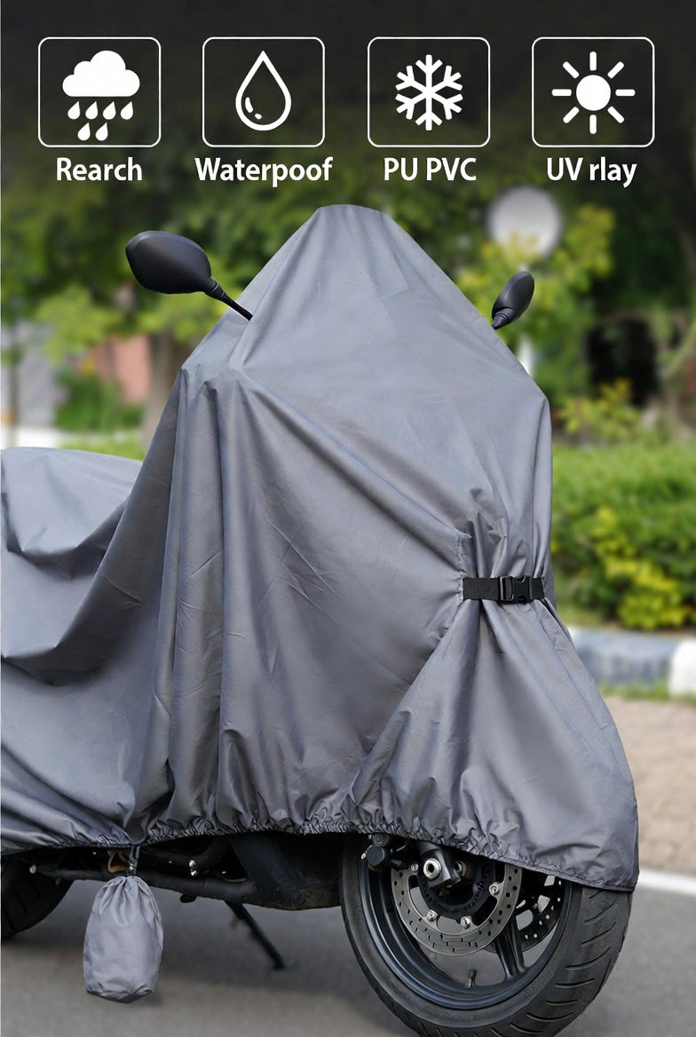 Bike Top Cover Water & Scratch Proof Bike Top Cover Bike PARACHUTE with Pu Coating - Fits for cd70CC, and 125cc all bikes