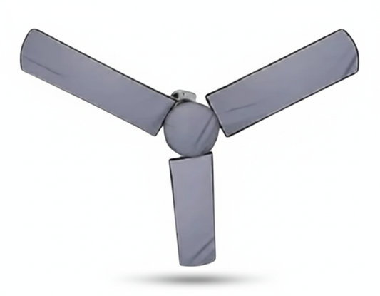 Pack Fan Cover Set - Ceiling Fan Blades and Motor Washable and Dust Proof Cover Grey