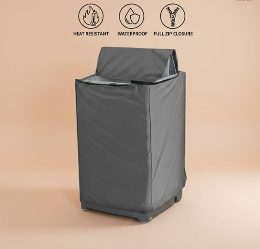 Premium Quality 12-15 kg Washing Machine cover silver waterproof,sun screen and Dust proof protector