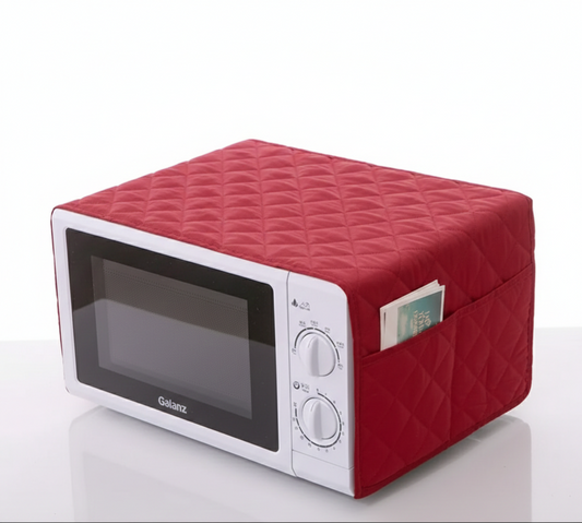Kitchen Microwave Oven Cover Dustproof Decorative With Four Side Pockets | Microwave Cover Are Available In Multiple Colors - Universal Size